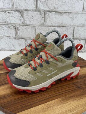 Merrell Moab Speed 2 Low MK267550 Kids Sz. 4M Tan Orange Waterproof Hiking Shoes
